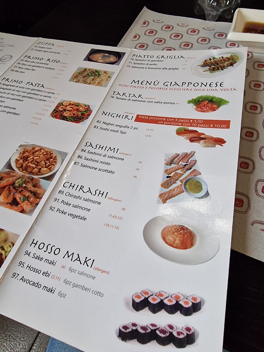 Menu Ristorante Take-7