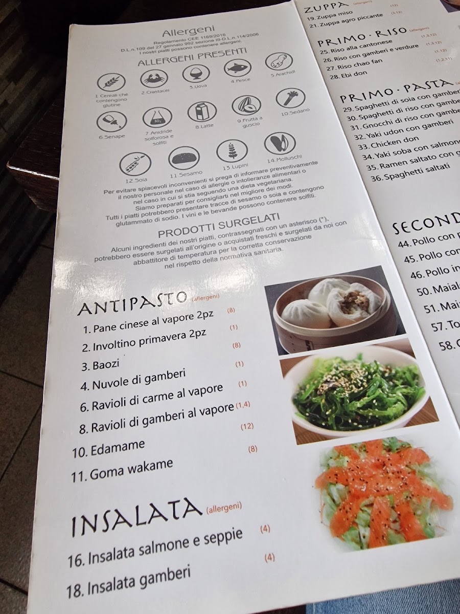 Menu Ristorante Take-9
