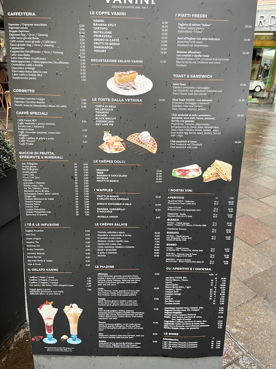 Menu Ristorante Vanini Dolce & Caffé-3
