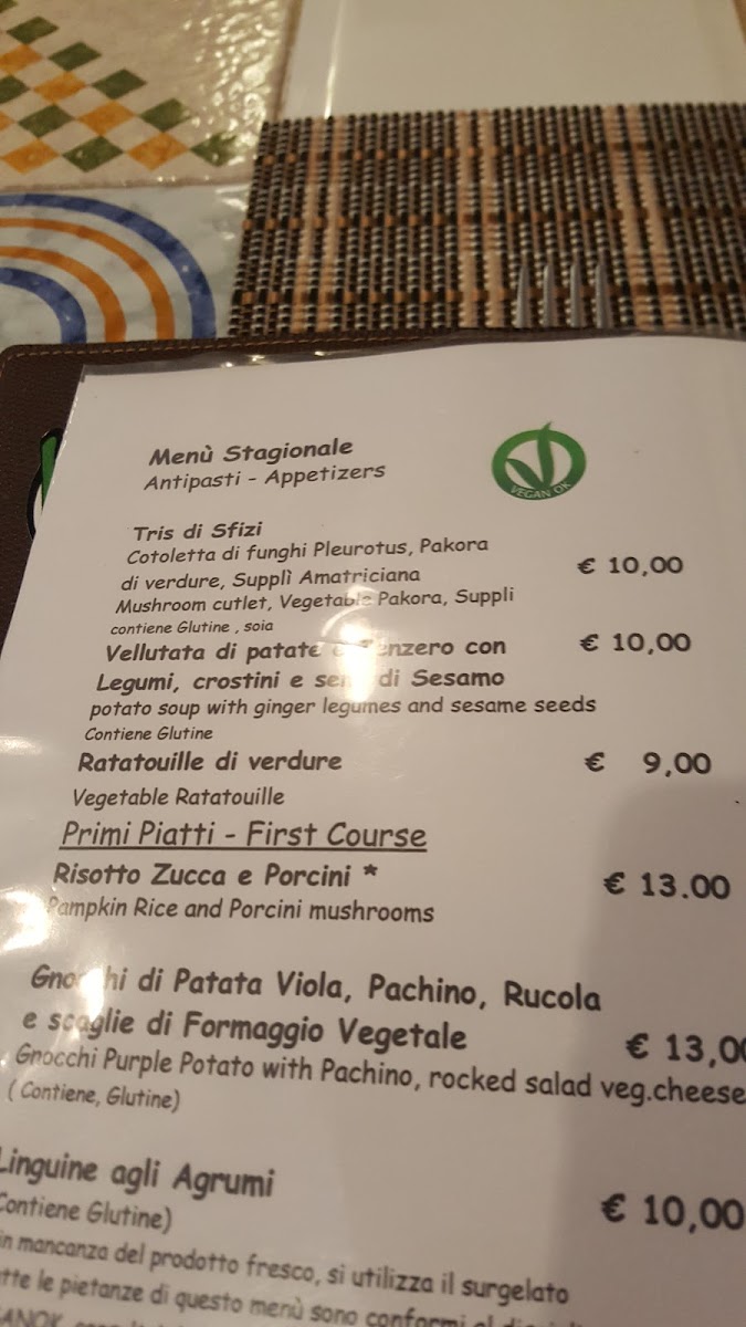 Menu Ristorante Vegano Ma Va? | Prati-10