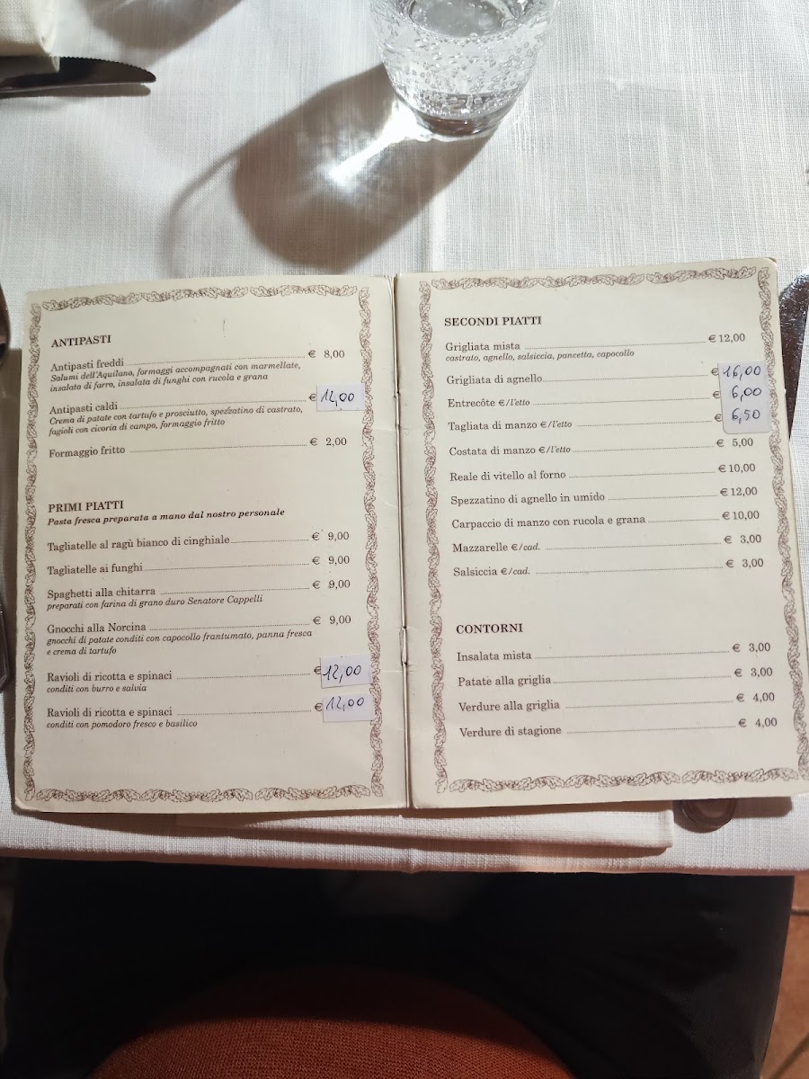Menu Ristorante Villa Clesia-1