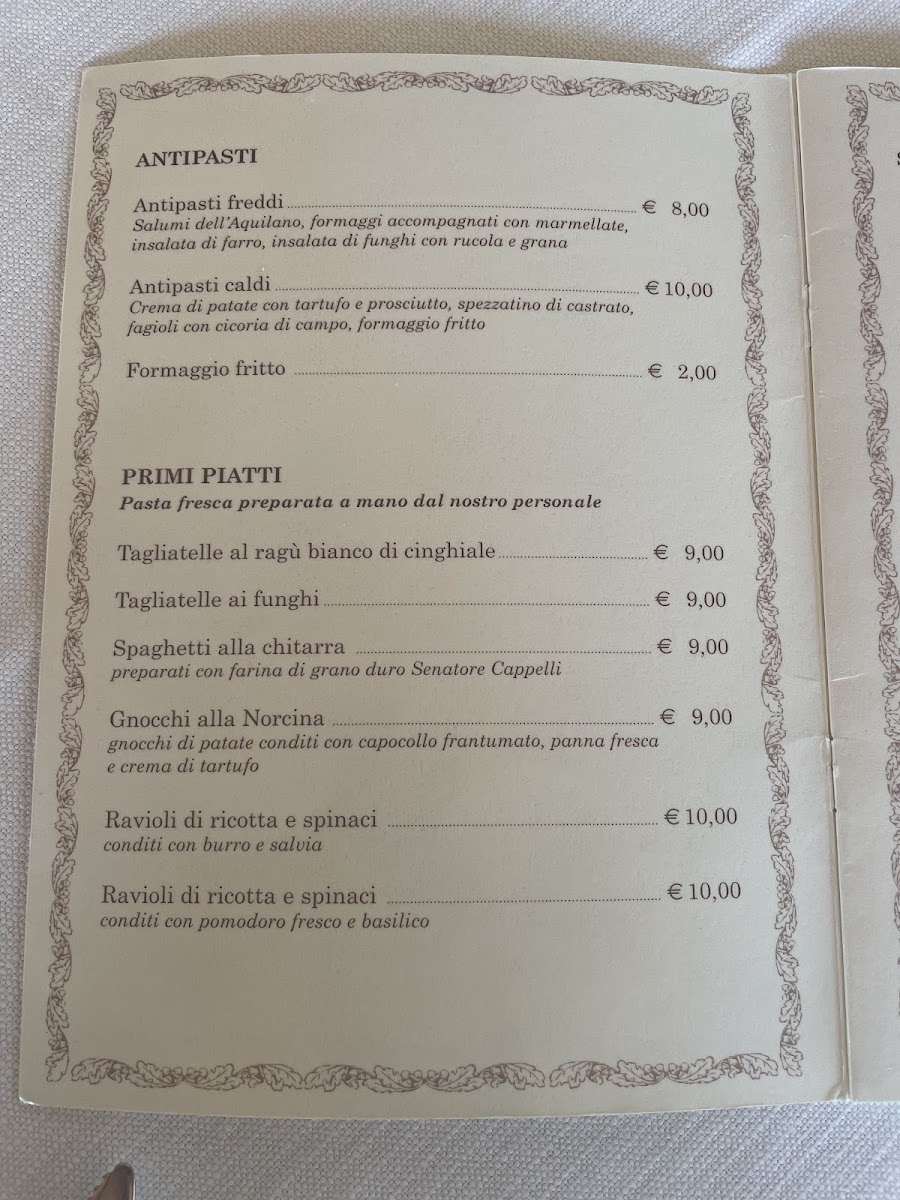 Menu Ristorante Villa Clesia-2