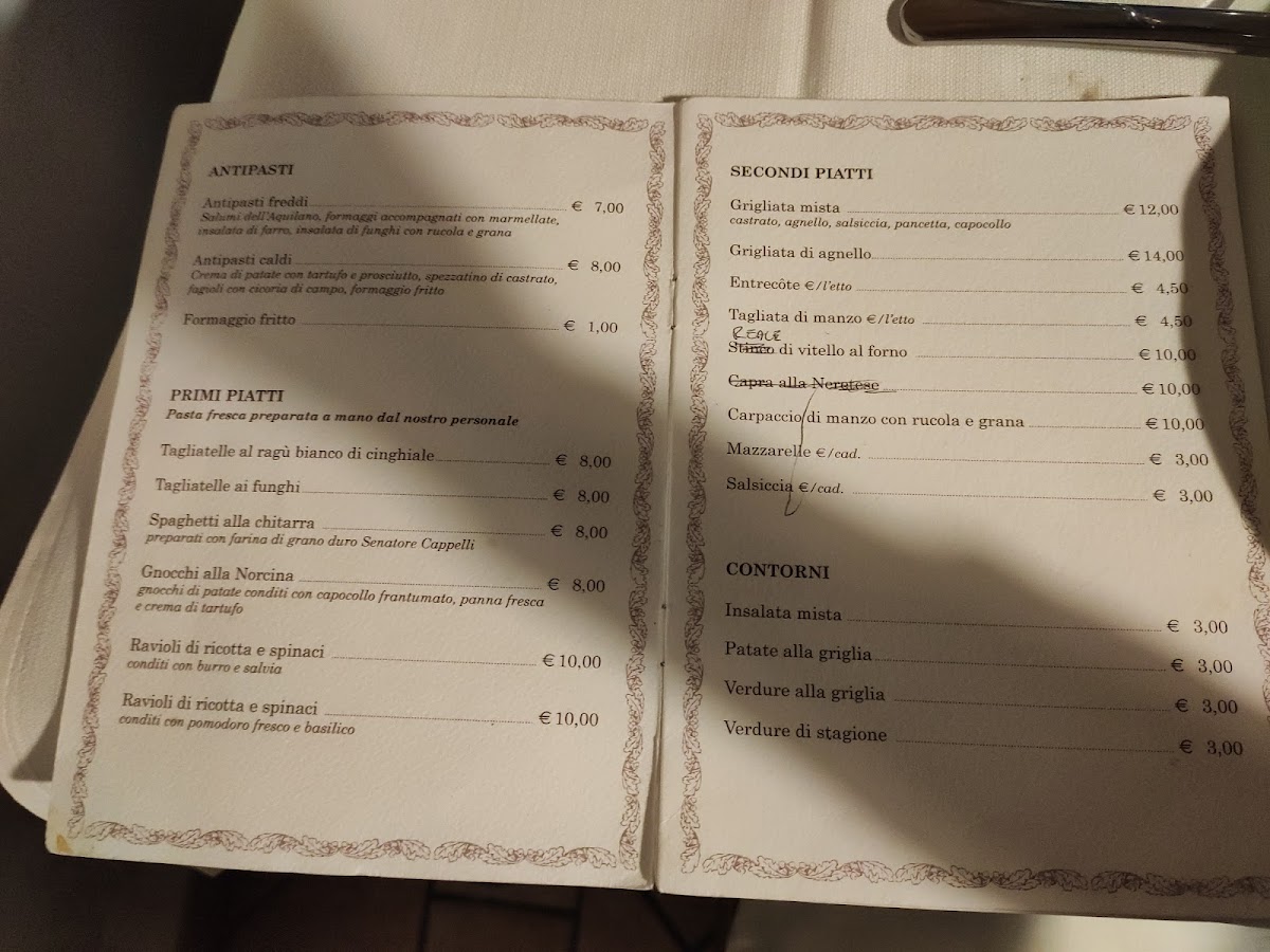 Menu Ristorante Villa Clesia-5