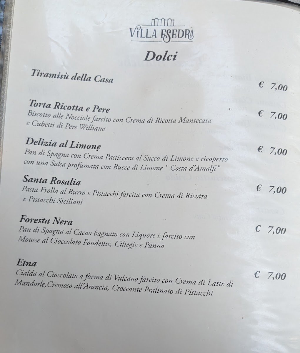 Menu Ristorante Villa Esedra-3