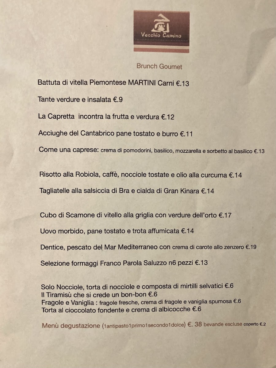Menu Ristorante Vineria Vecchio Camino Di Monica Sartore-2