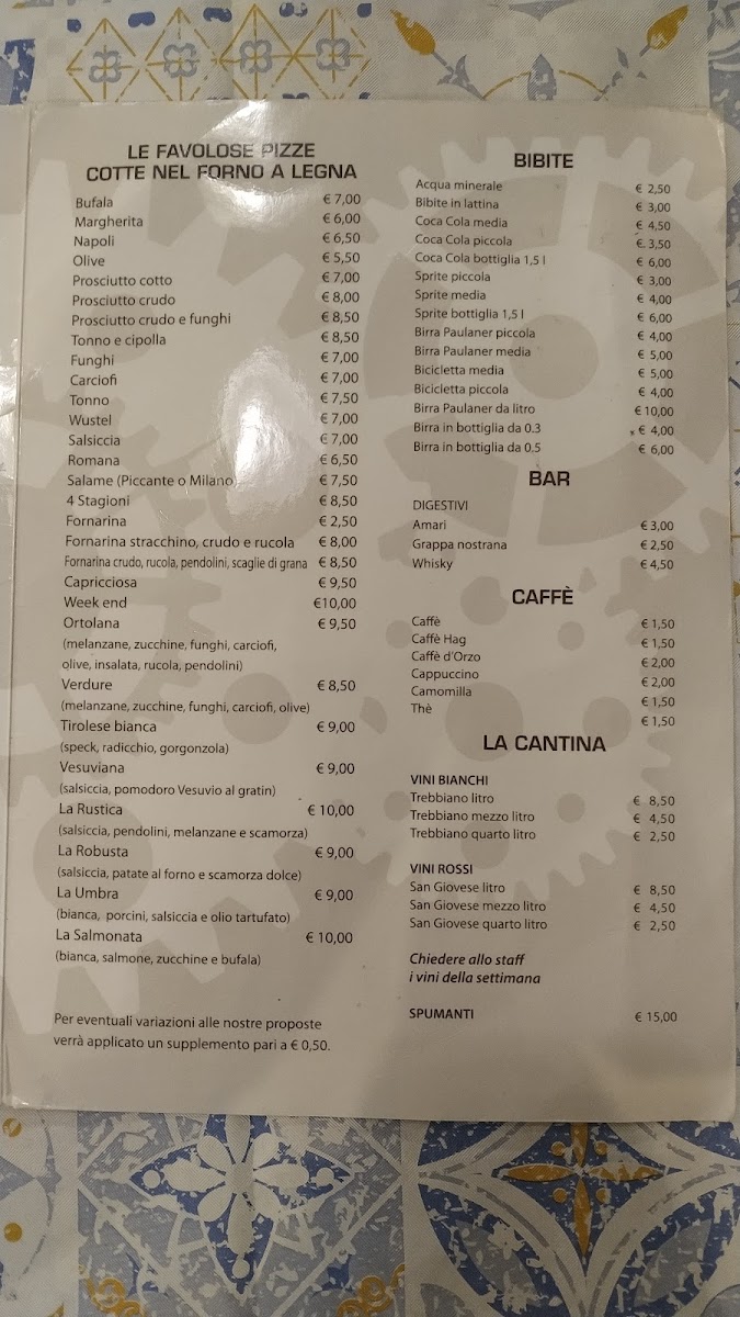 Menu Ristorante Week End-2