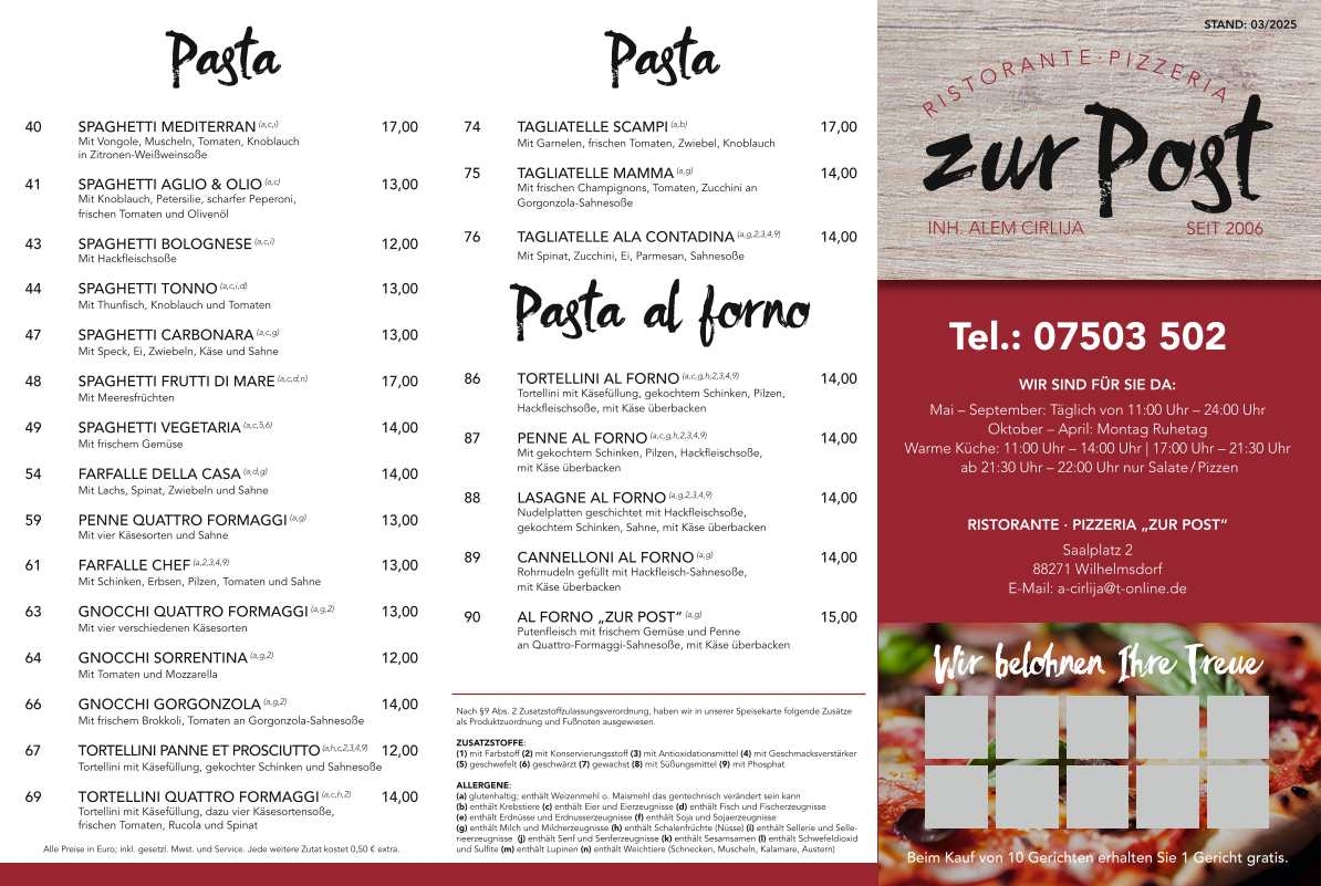 Menu Ristorante Zur Post-1