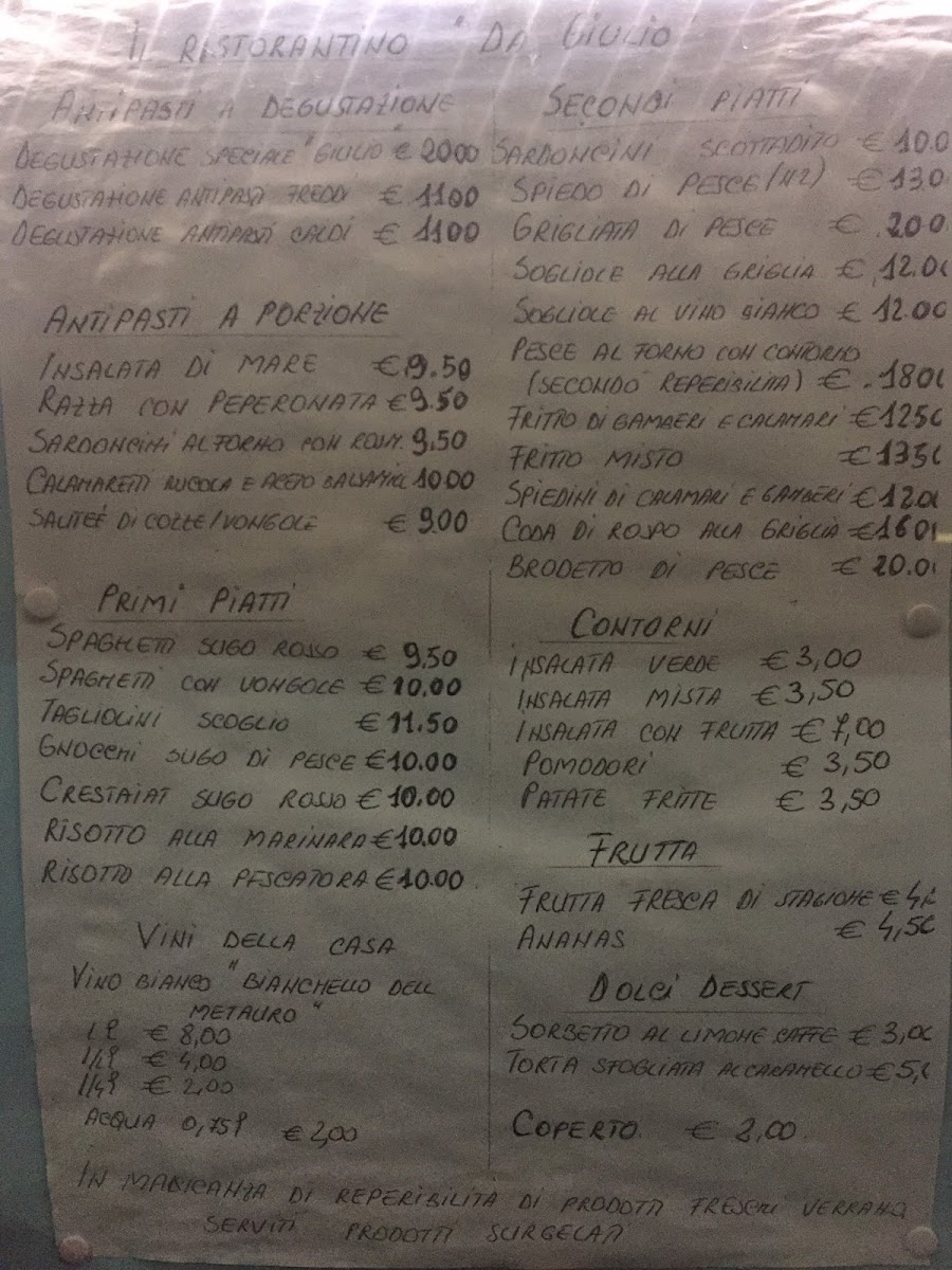 Menu Ristorantino Da Giulio-3