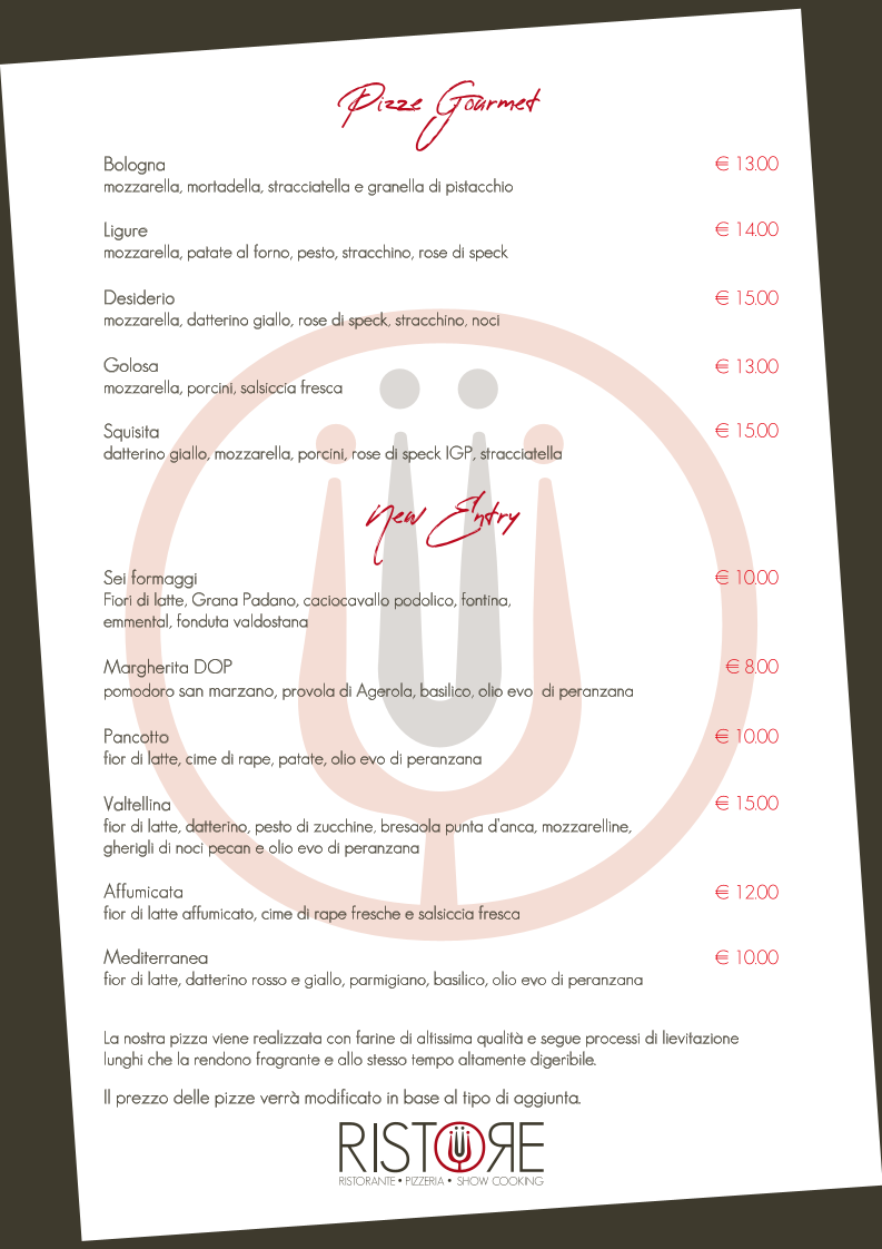 Menu Ristore Ristorante Pizzeria Self Service-1