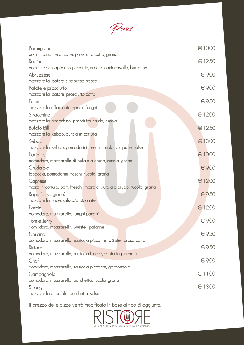 Menu Ristore Ristorante Pizzeria Self Service-2