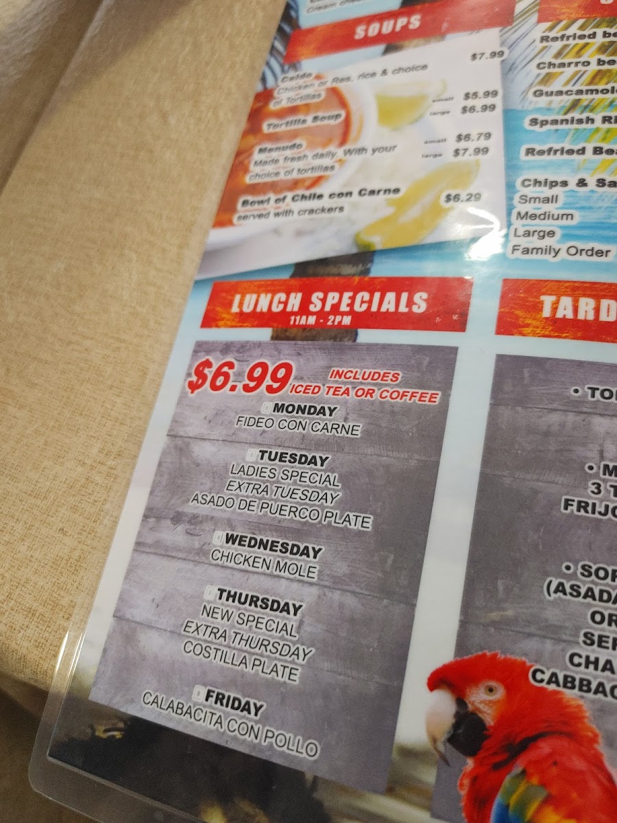 Menu Rita's Fiesta Cafe Llc-10