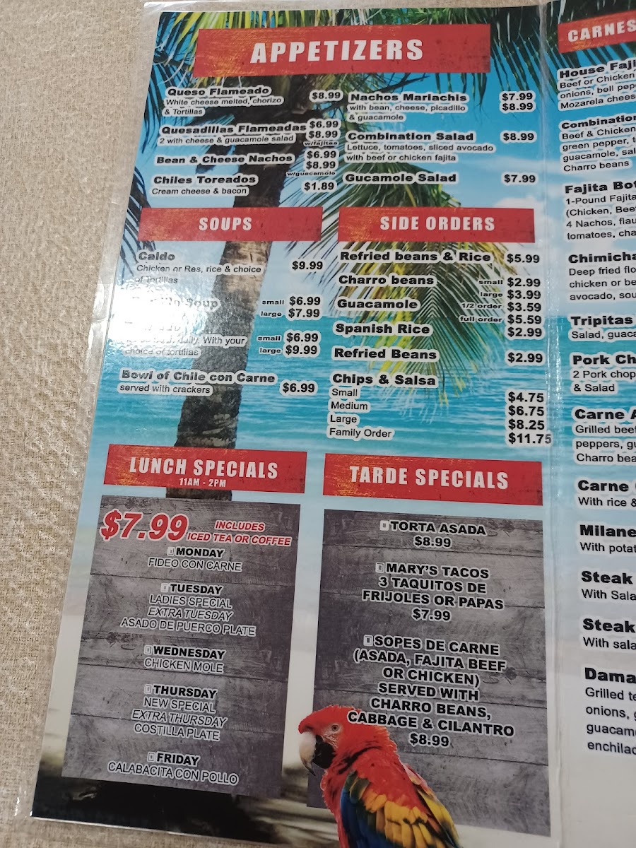 Menu Rita's Fiesta Cafe Llc-3