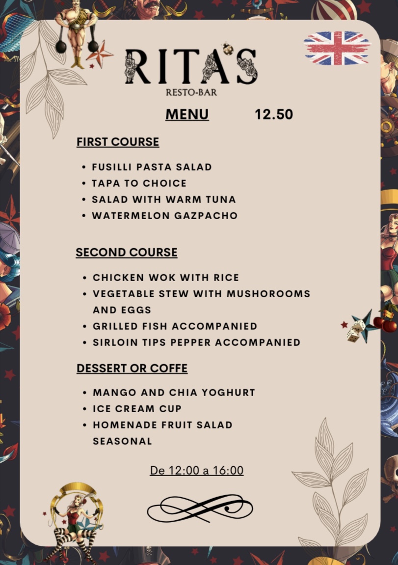 Menu Ritas Resto Bar-8