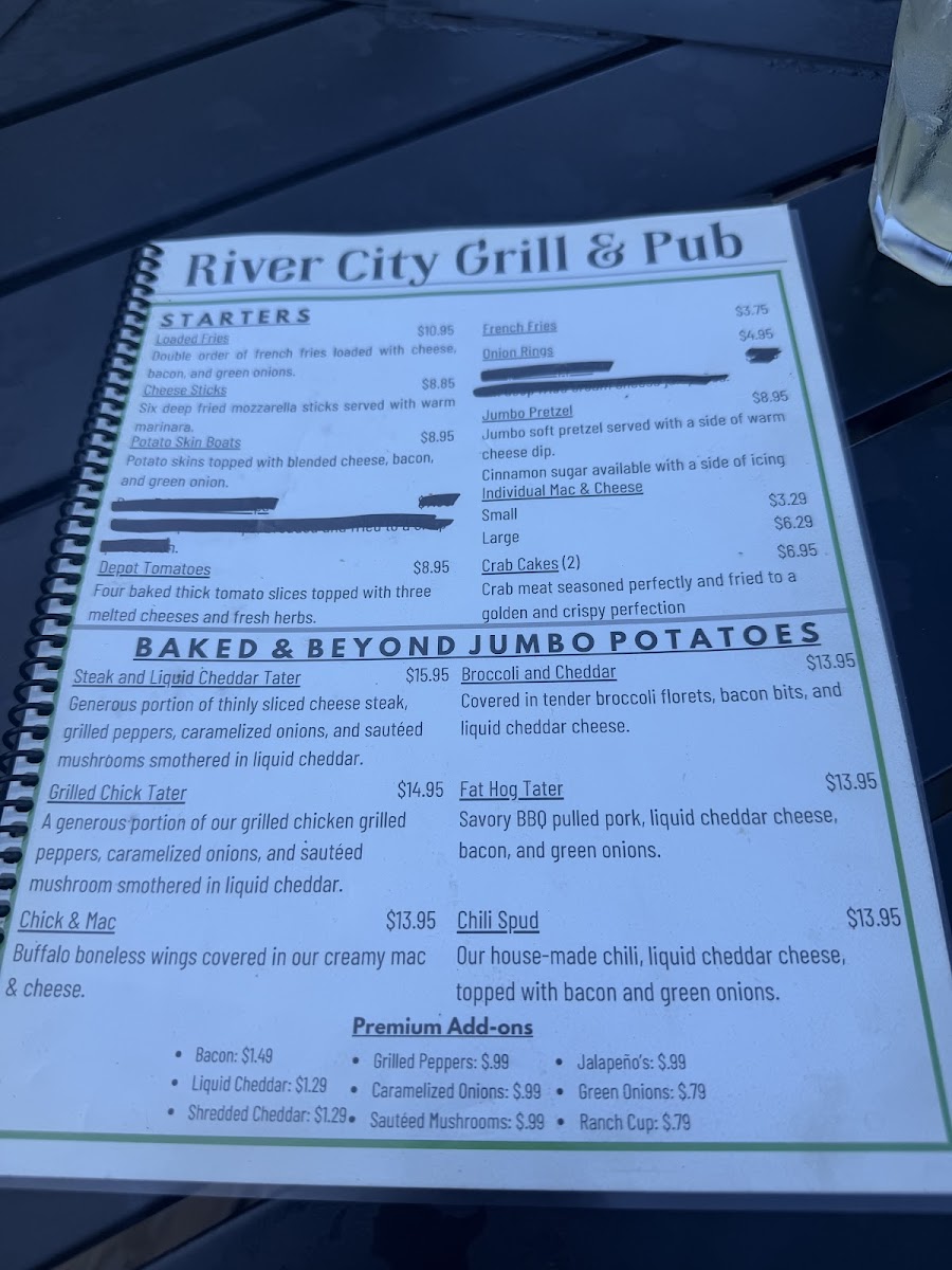 Menu River City Grill & Pub-2