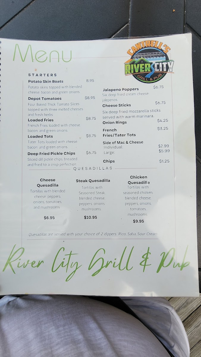 Menu River City Grill & Pub-7
