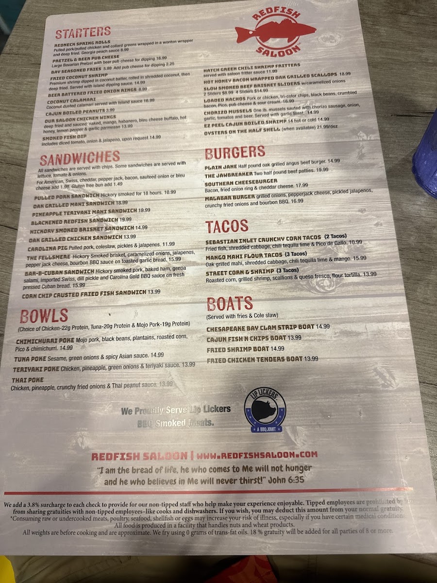 Menu River Deck At Squid Lips-1