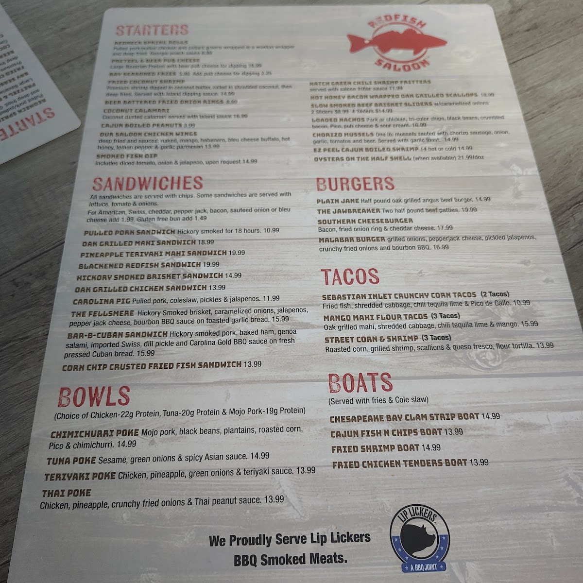 Menu River Deck At Squid Lips-2