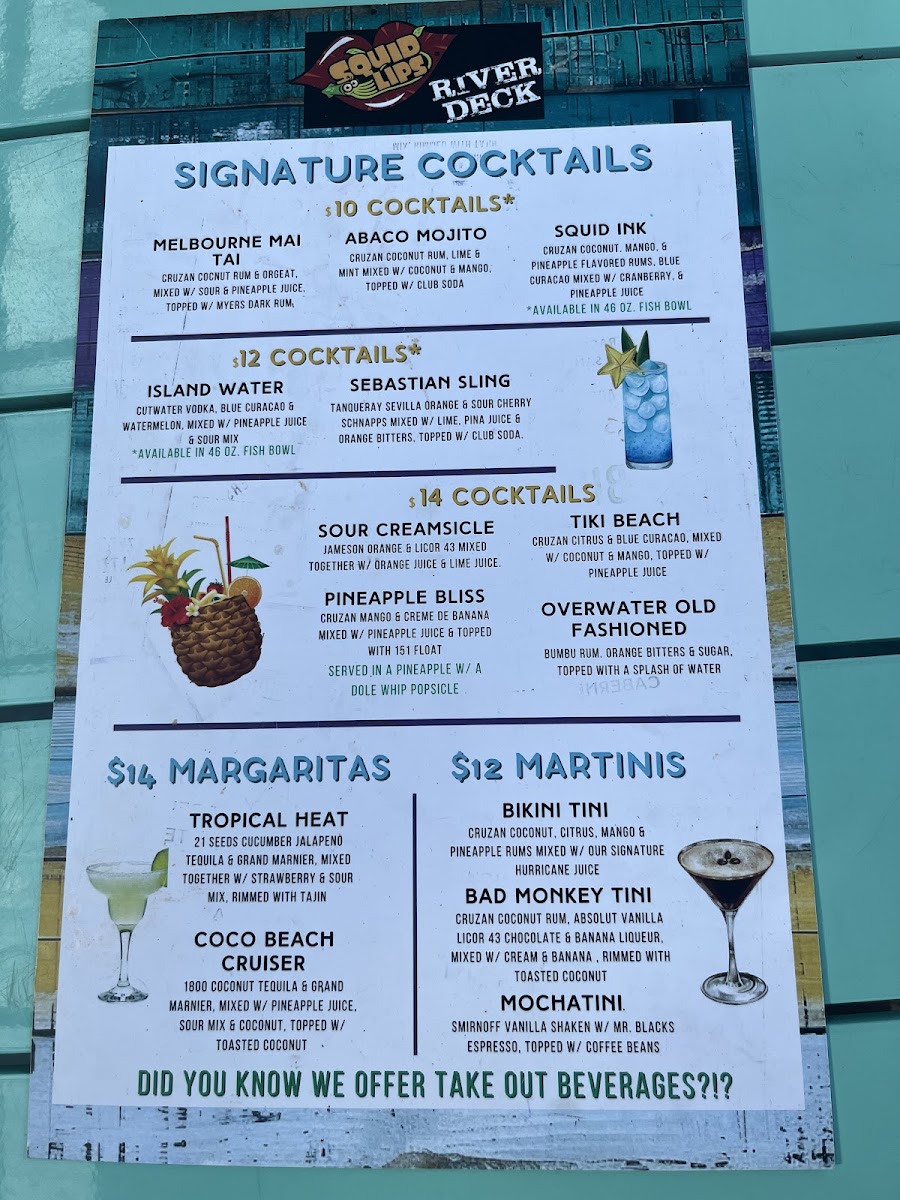 Menu River Deck At Squid Lips-5