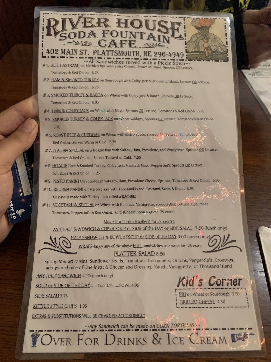 Menu River House Soda Fountain & Cafe-4