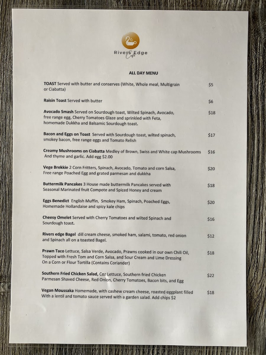 Menu Riversedge Cafe-1