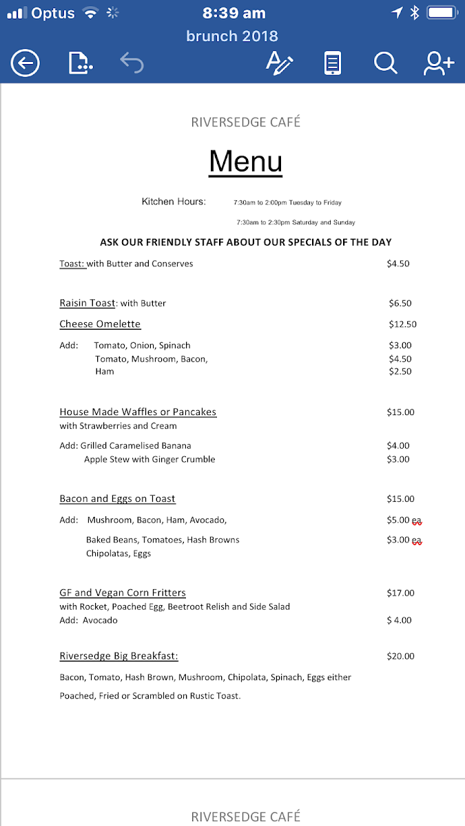 Menu Riversedge Cafe-9