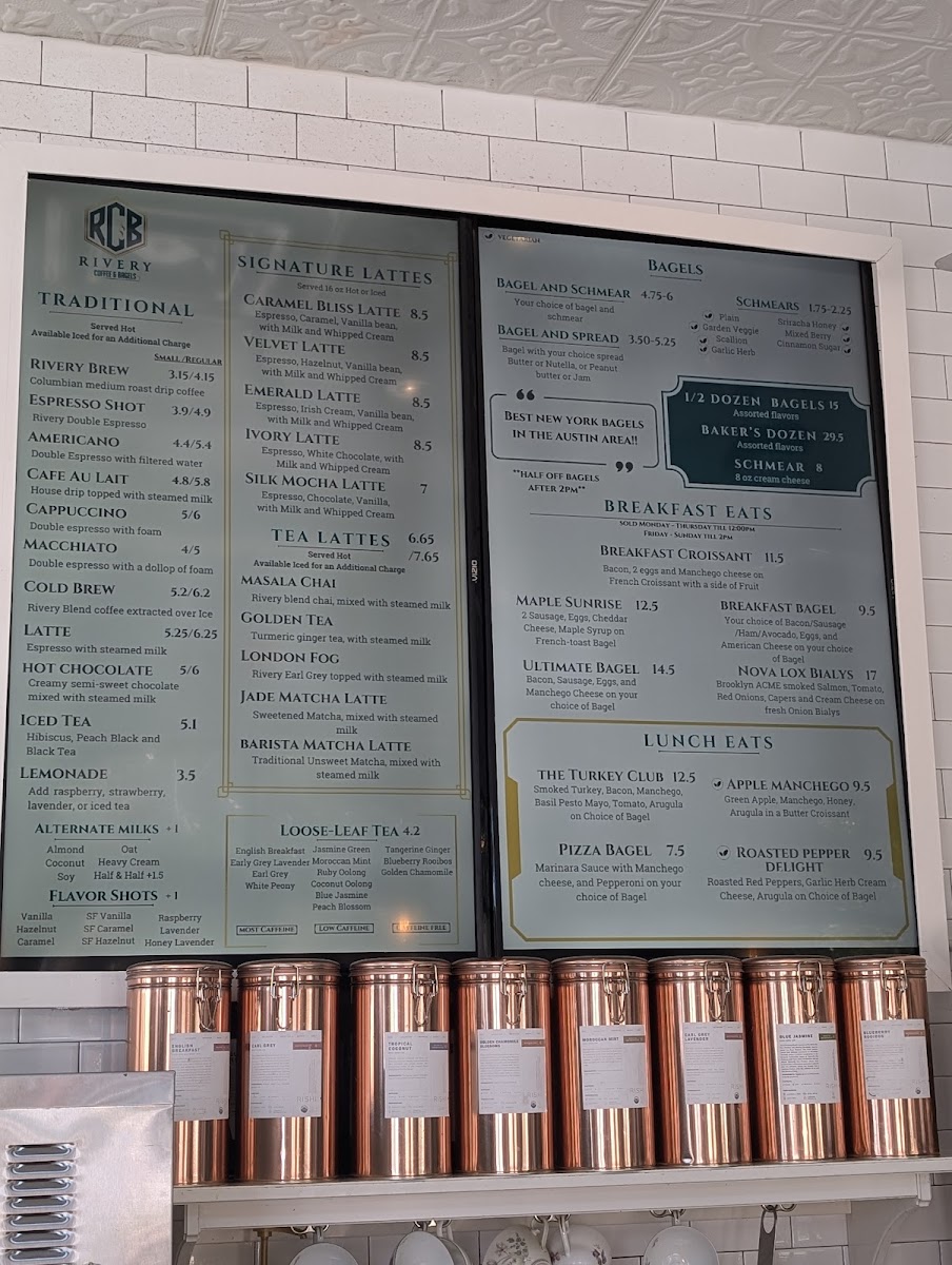 Menu Rivery Coffee & Bagels-2