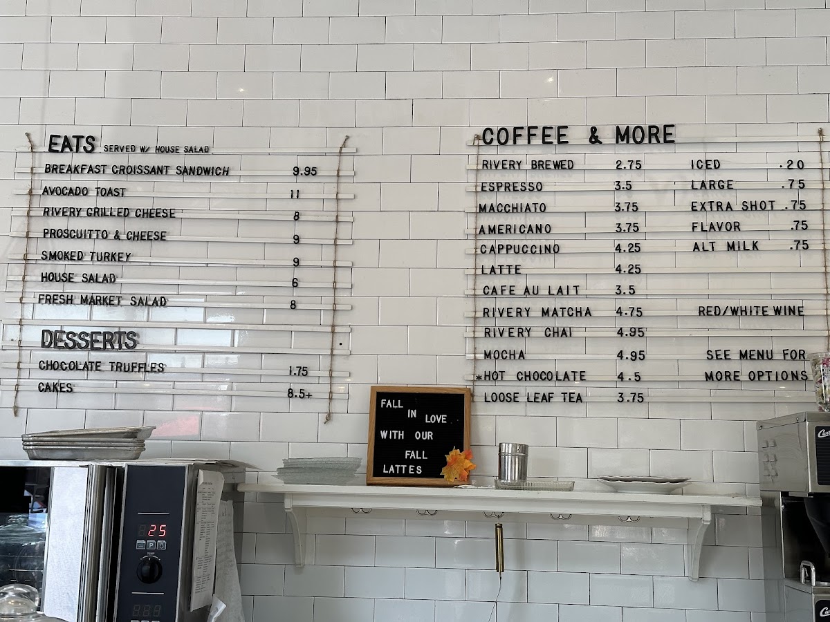 Menu Rivery Coffee & Bagels-5