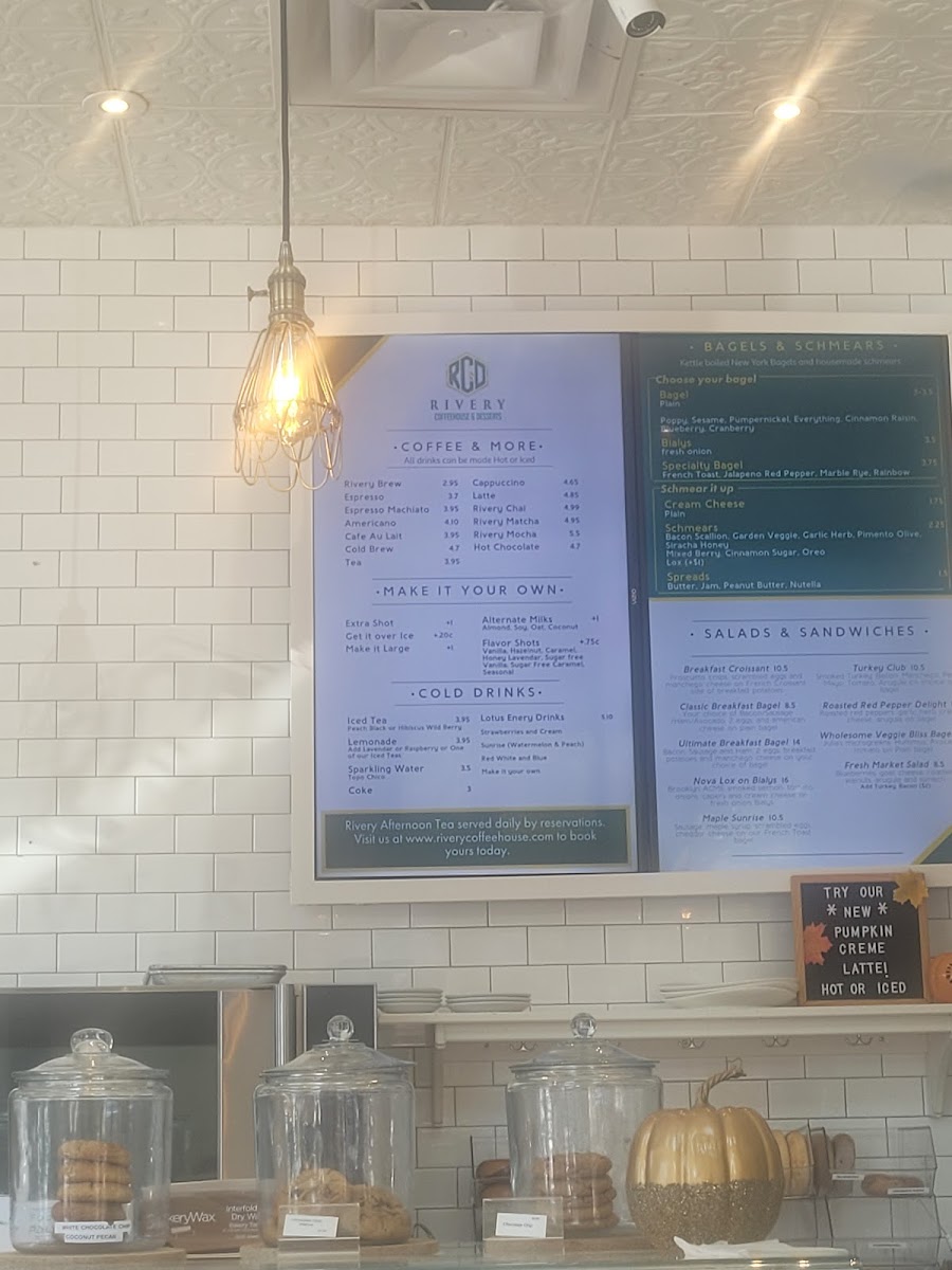 Menu Rivery Coffee & Bagels-7