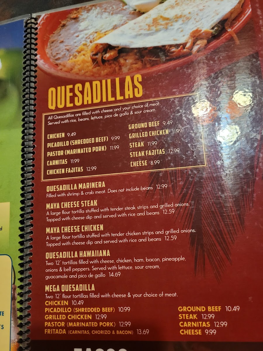 Menu Riviera Maya Mexican Bar & Grill-7