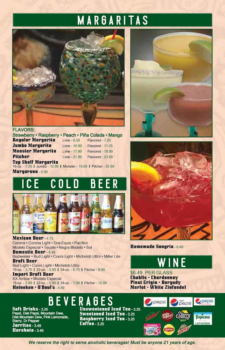 Menu Riviera Maya Mexican Grill-7