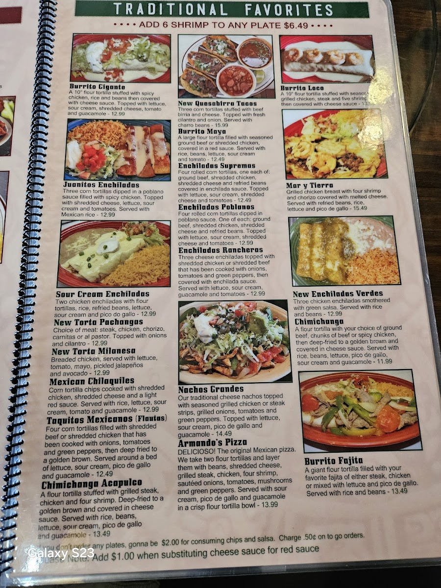Menu Riviera Maya Mexican Grill-9