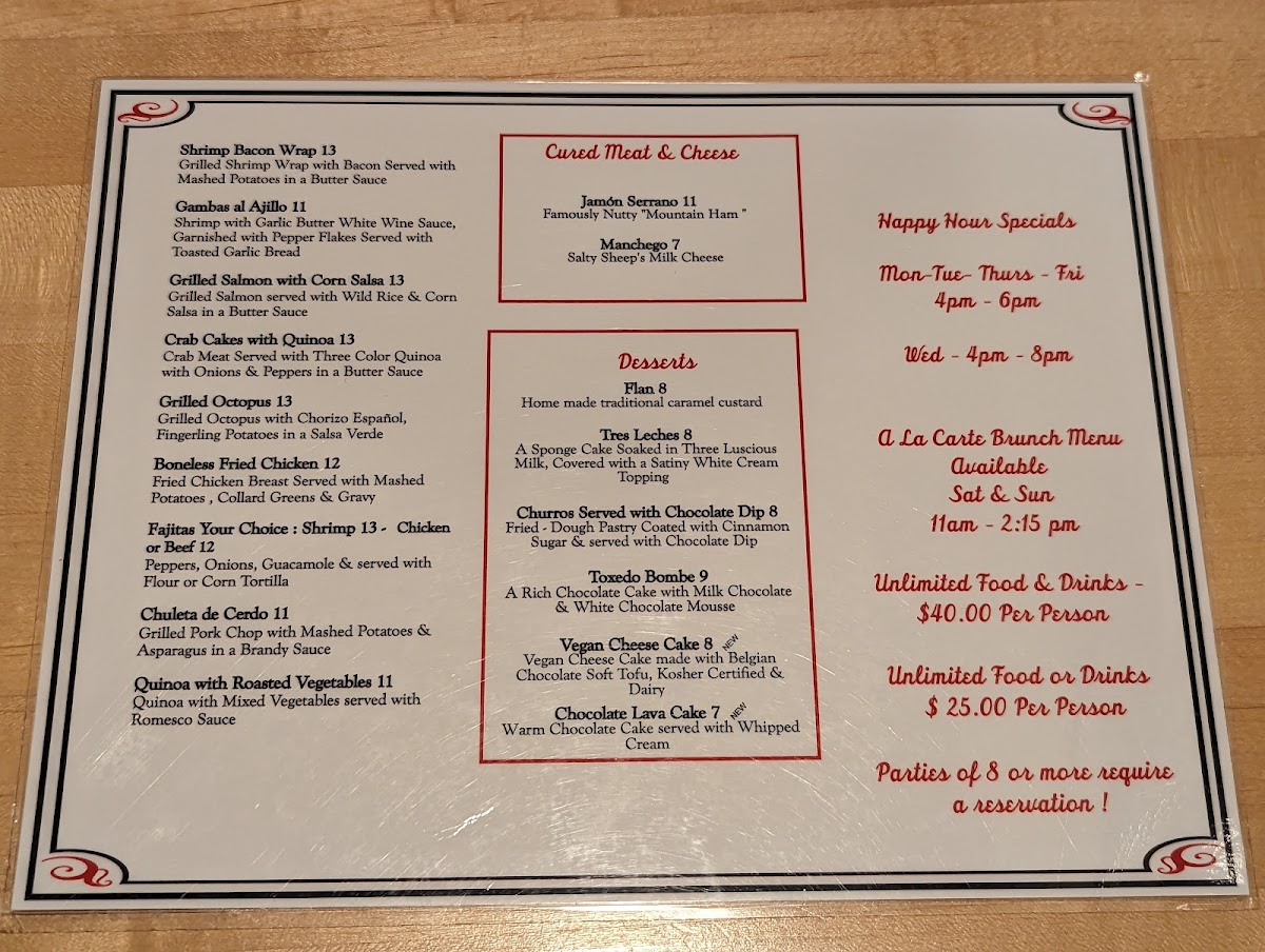 Menu Riviera Tapas Bar-1