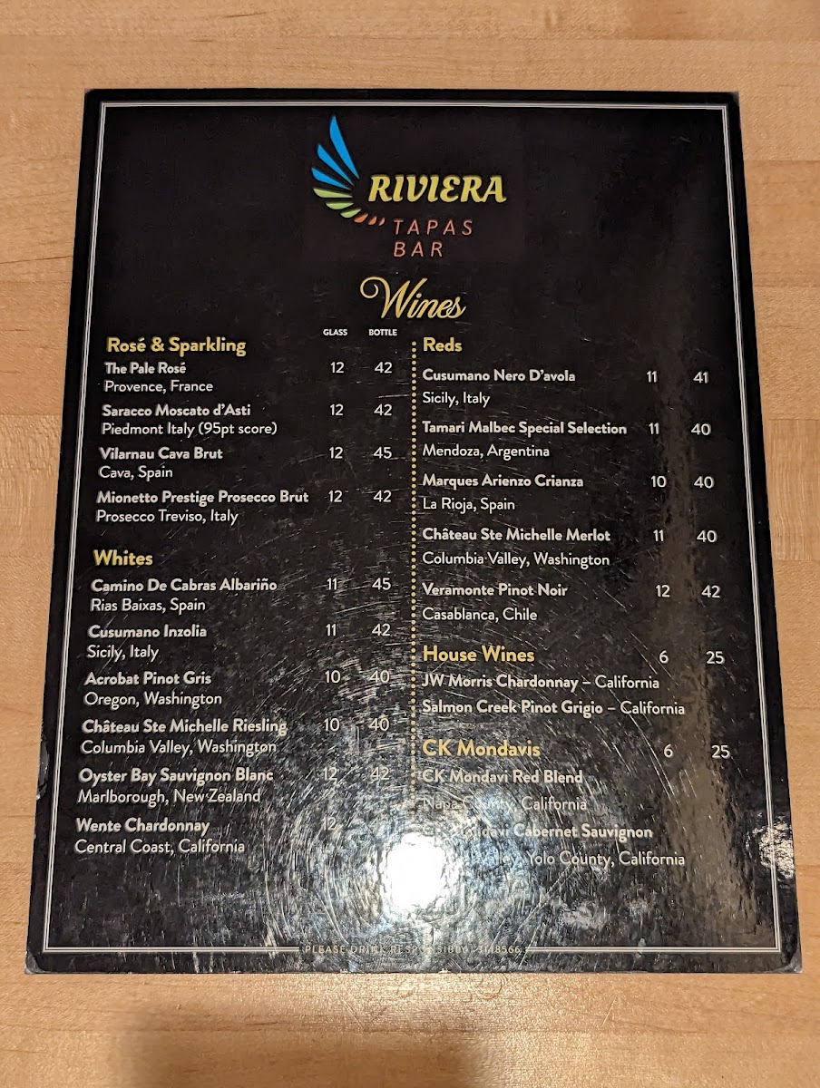 Menu Riviera Tapas Bar-8