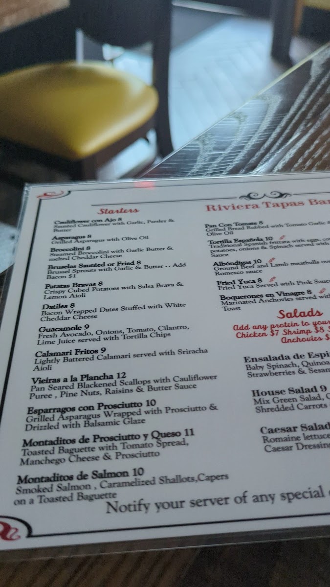 Menu Riviera Tapas Bar-9