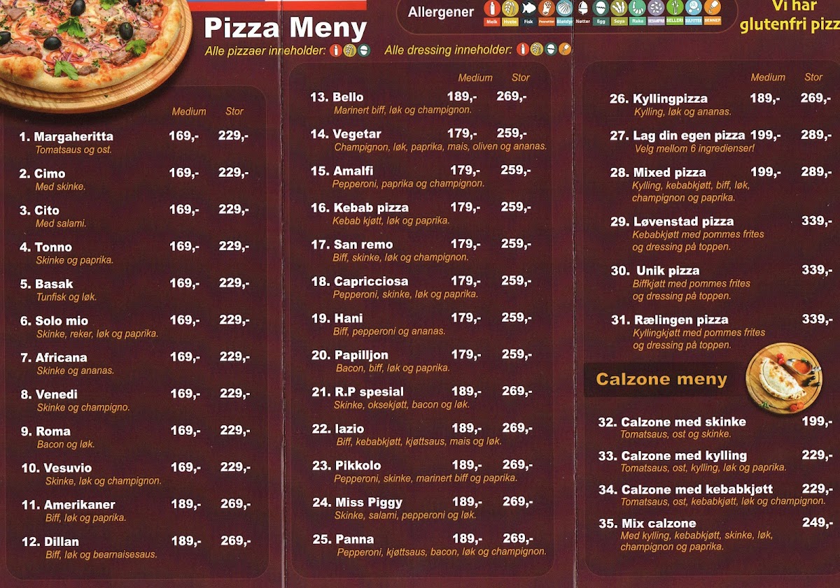 Menu Rælingen Pizza And Kebab-1