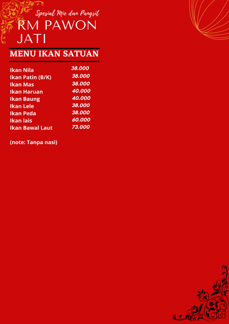 Menu Rm. Pawon Jati-9