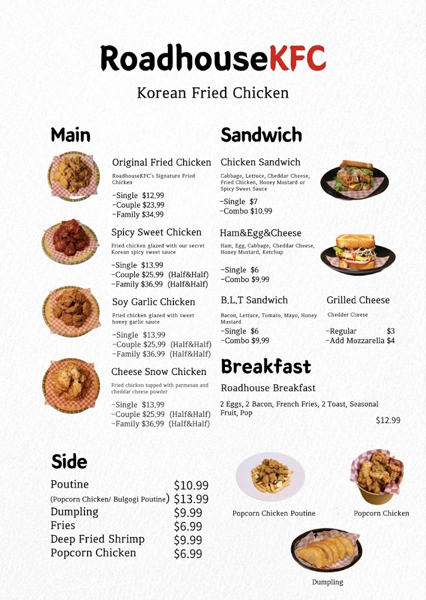 Menu Roadhouse Korean Fried Chicken-1
