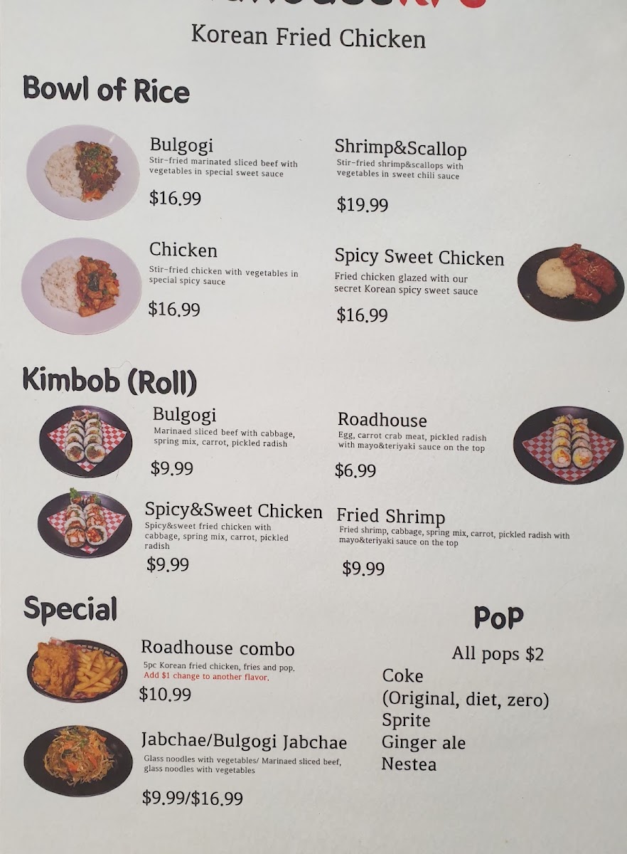 Menu Roadhouse Korean Fried Chicken-3