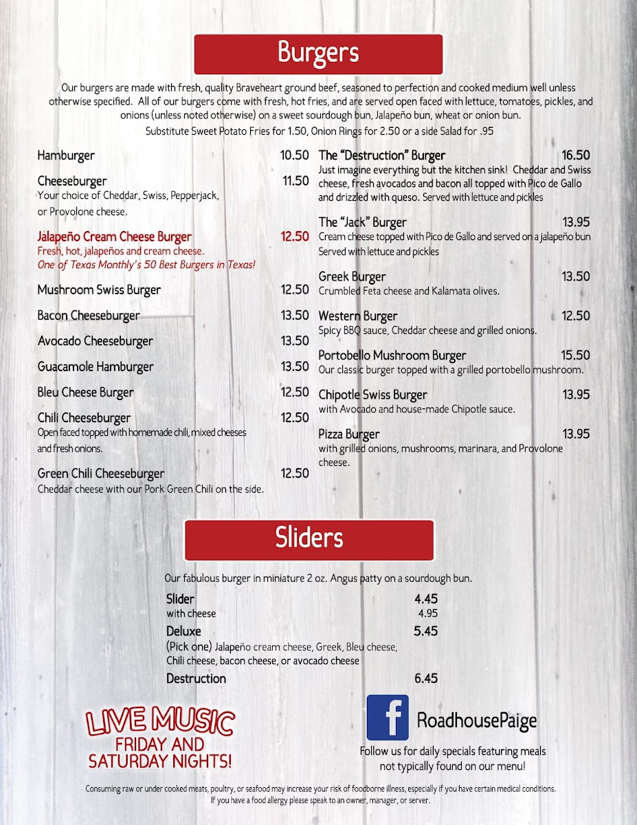 Menu Roadhouse Paige-3
