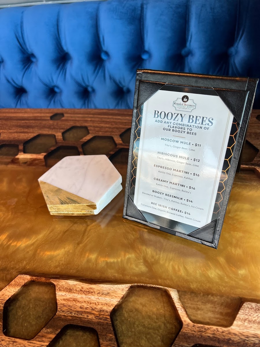 Menu Roasted Beeanery Coffee Bar-2
