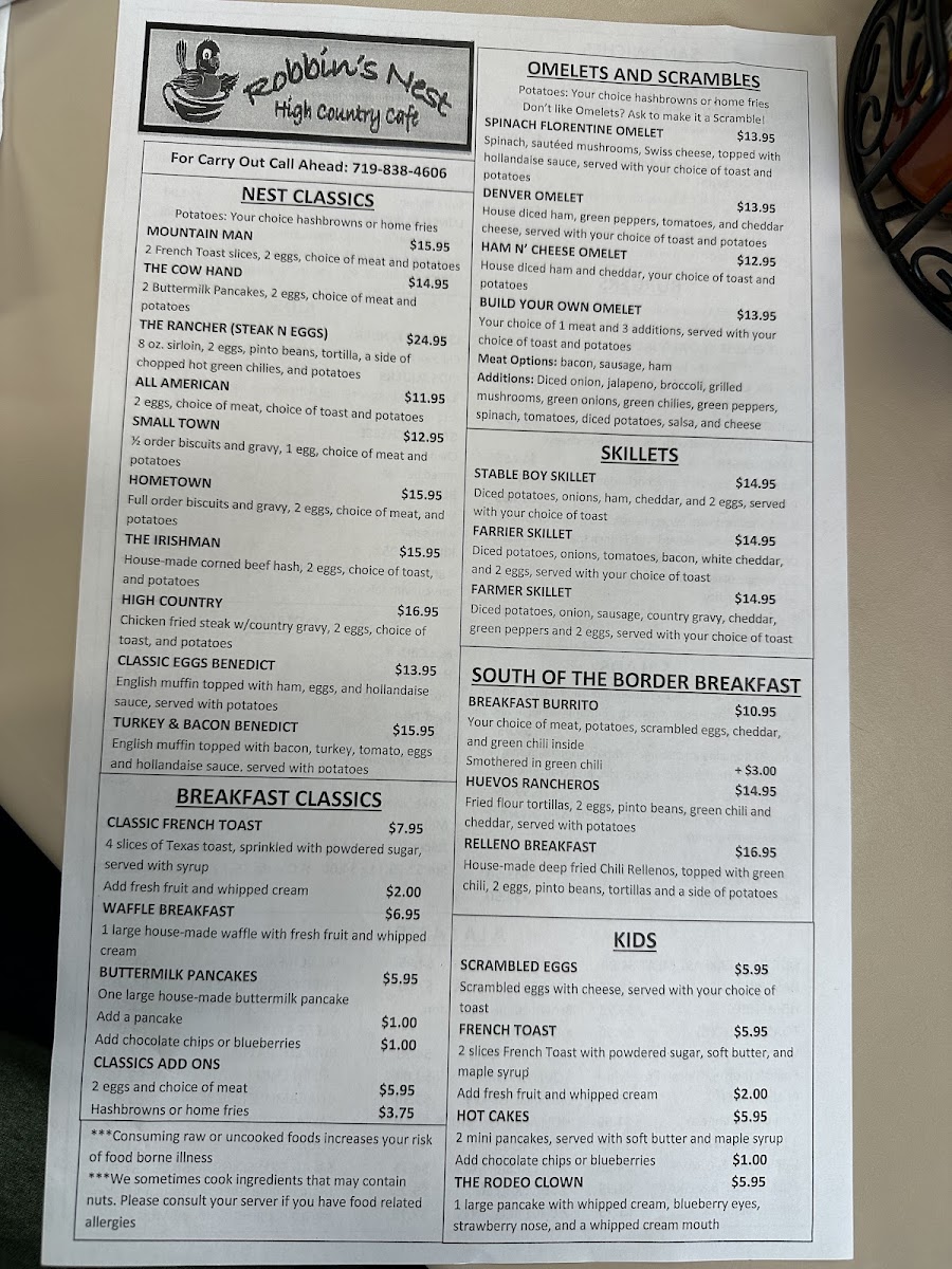 Menu Robbin’S Nest-1