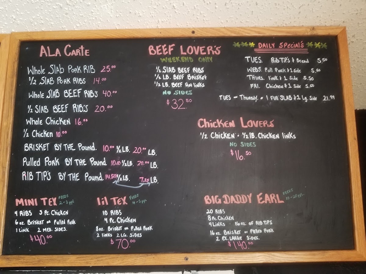 Menu Robert Earl's Bbq-10