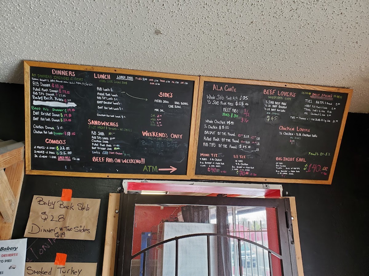 Menu Robert Earl's Bbq-4