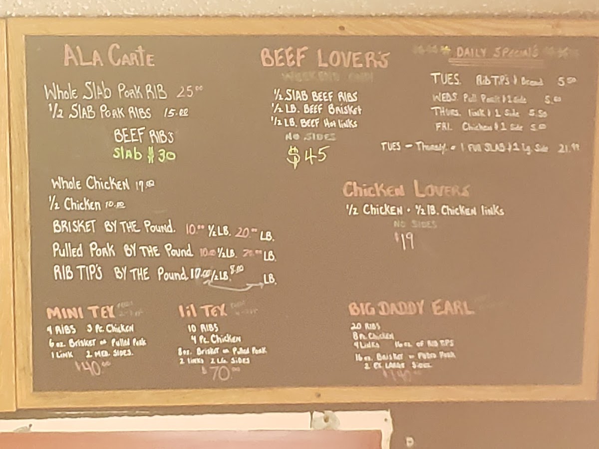 Menu Robert Earl's Bbq-6