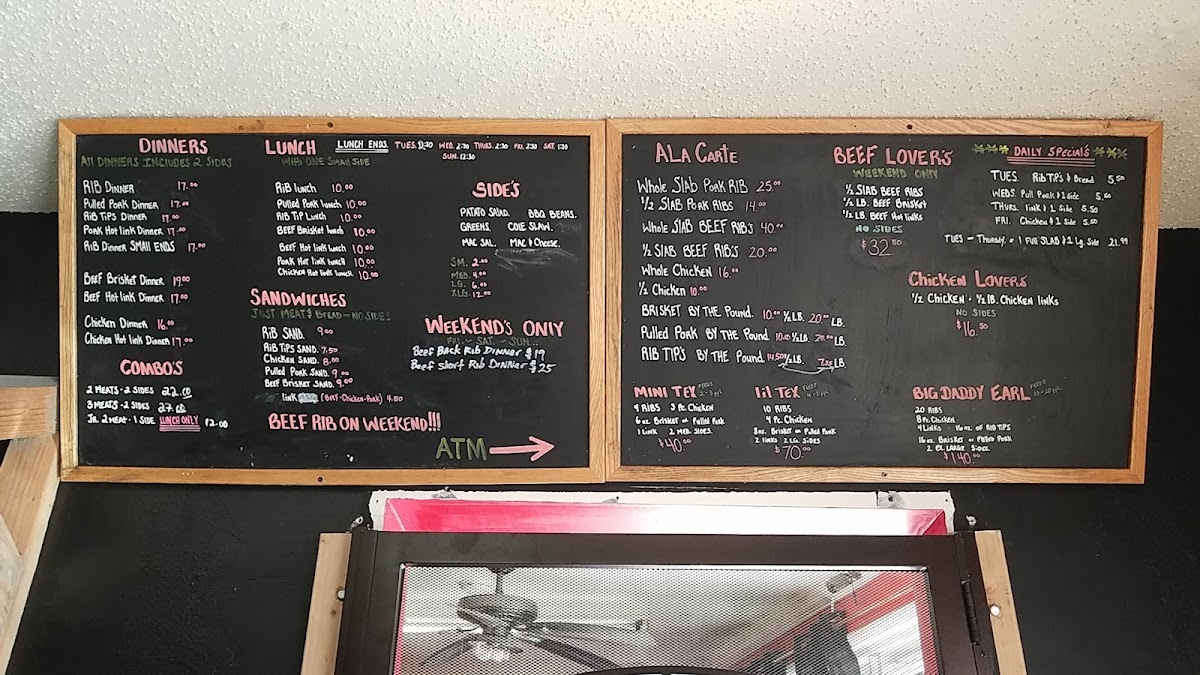 Menu Robert Earl's Bbq-9