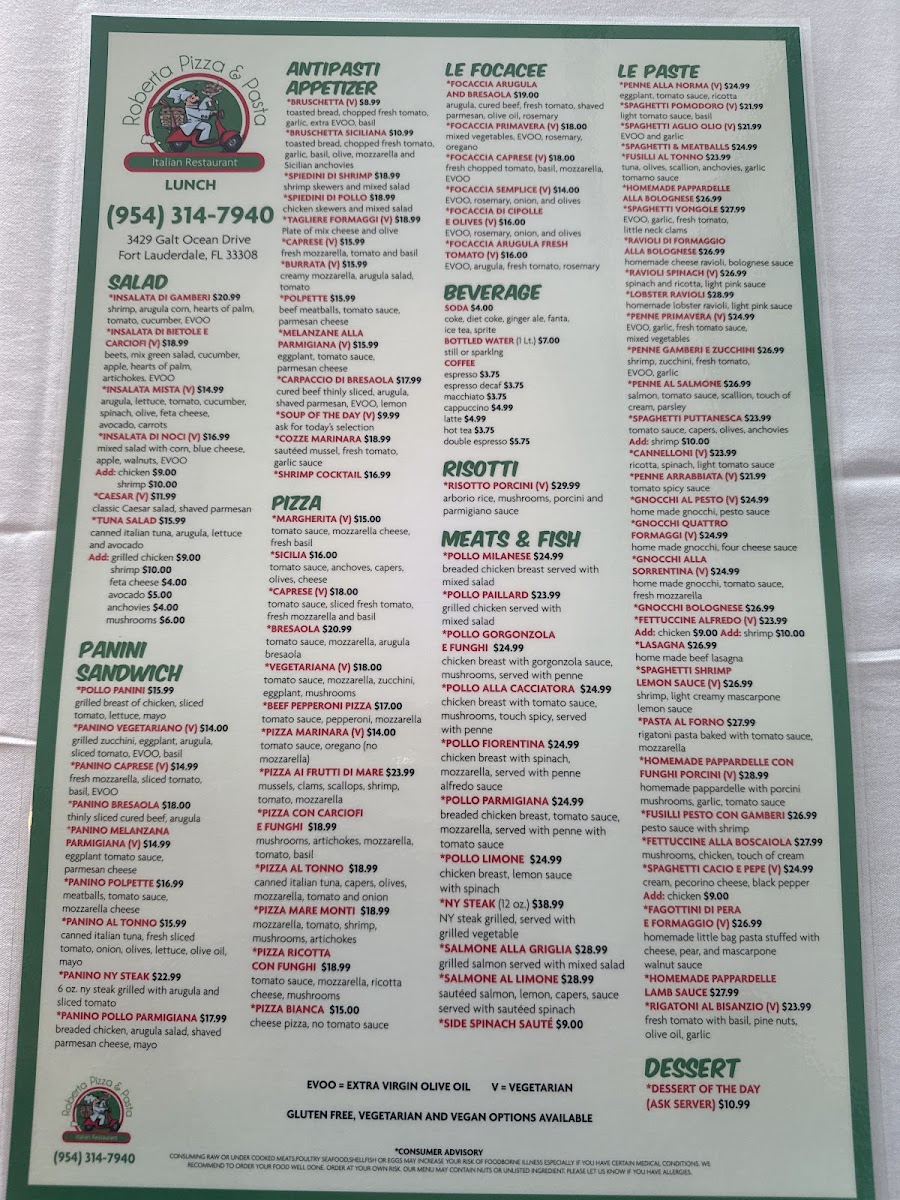 Menu Roberta Pizza & Pasta-1