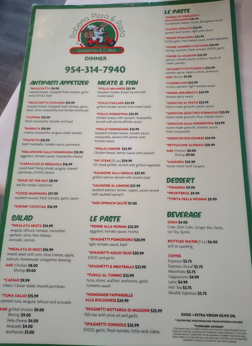 Menu Roberta Pizza & Pasta-2