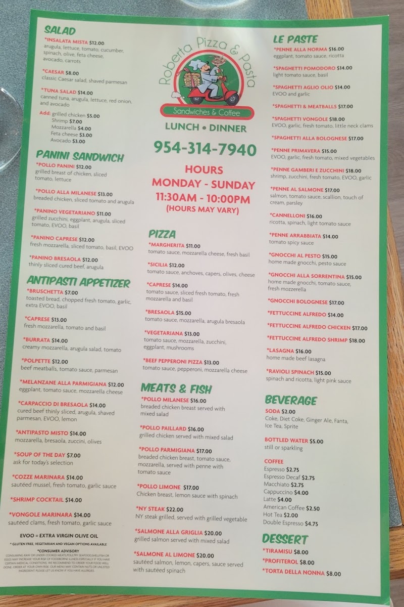 Menu Roberta Pizza & Pasta-3