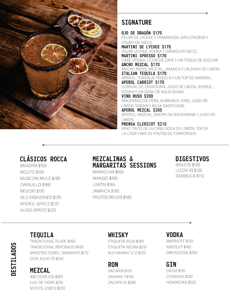 Menu Rocca Cinco Huayacán-5