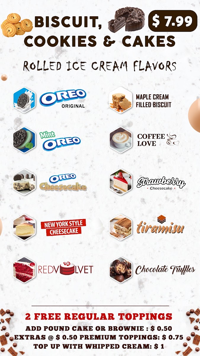 Menu Rock N Roll Ice Creams | Brampton's Best Rolled Ice Cream-2